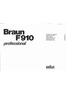 Braun (Flash) F 910 manual. Camera Instructions.